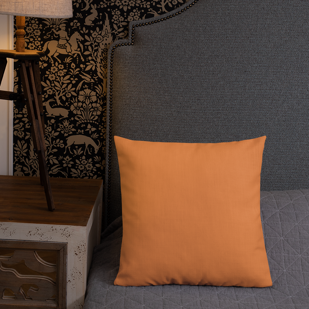 Orange Star Premium Pillow with Orange back