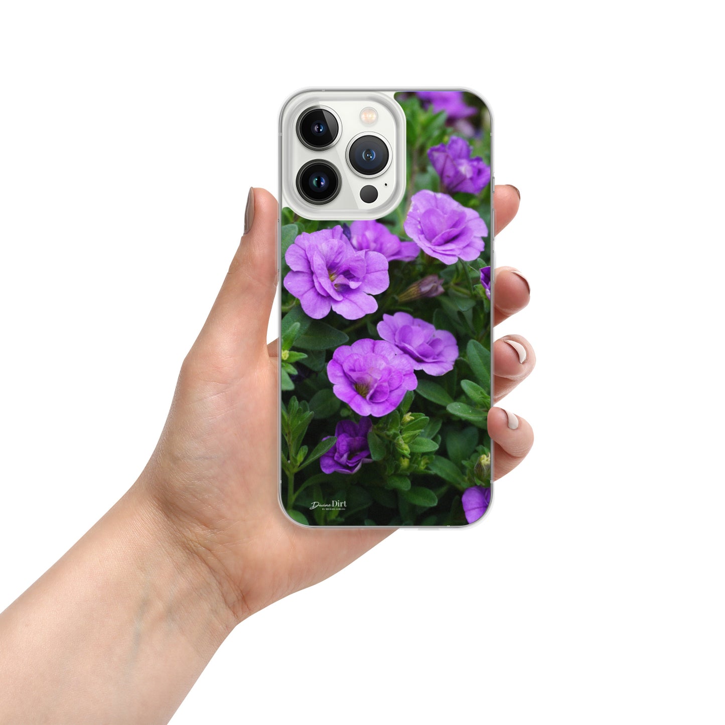Purple Petunias iPhone Case