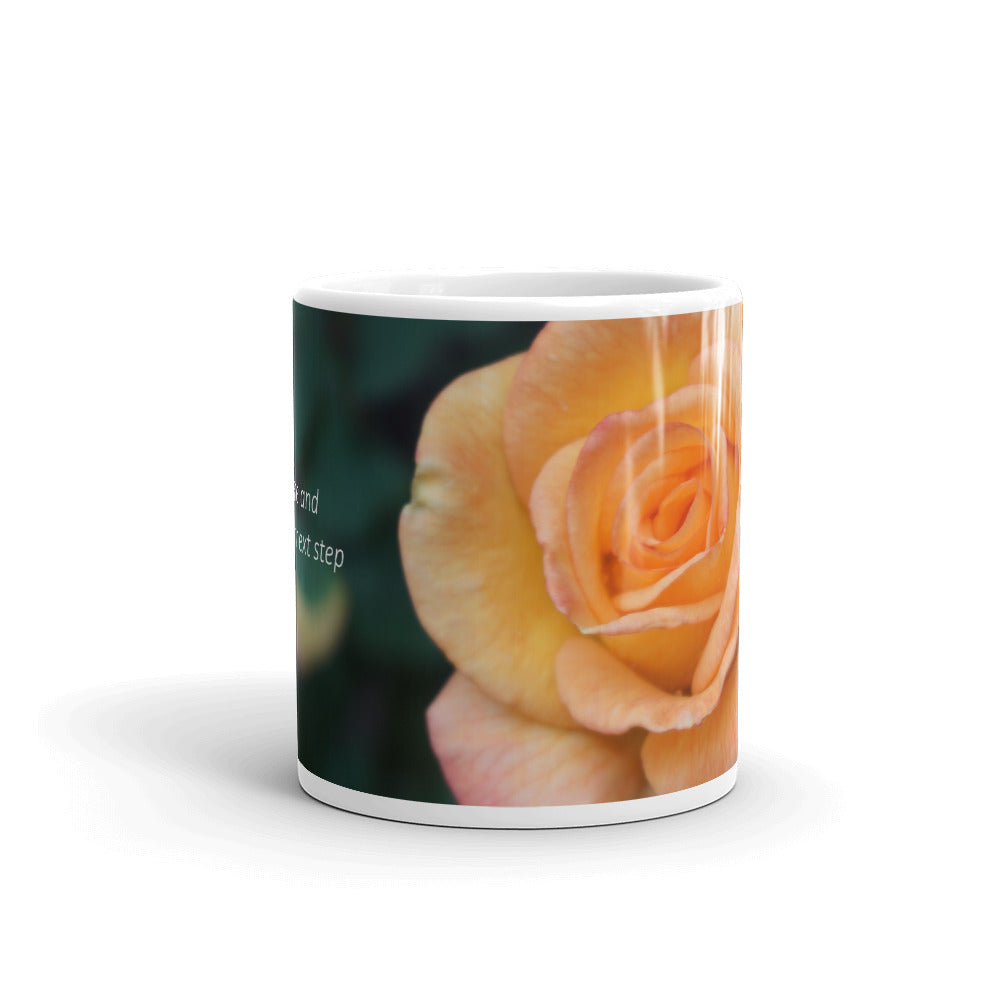 Orange Delight Rose. "Breathe and take your next step"