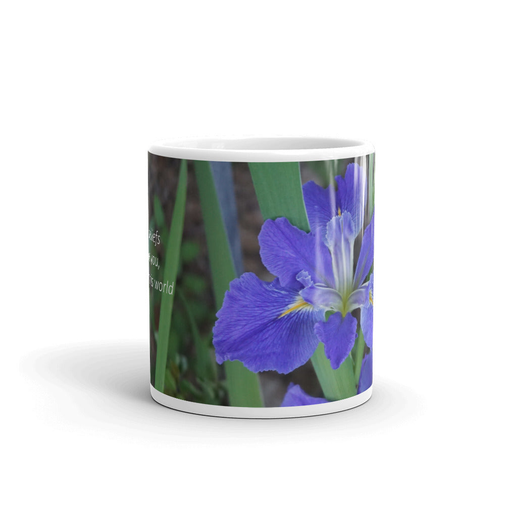 Purple Louisiana Iris. "Embody beliefs that serve you, others, and this world"