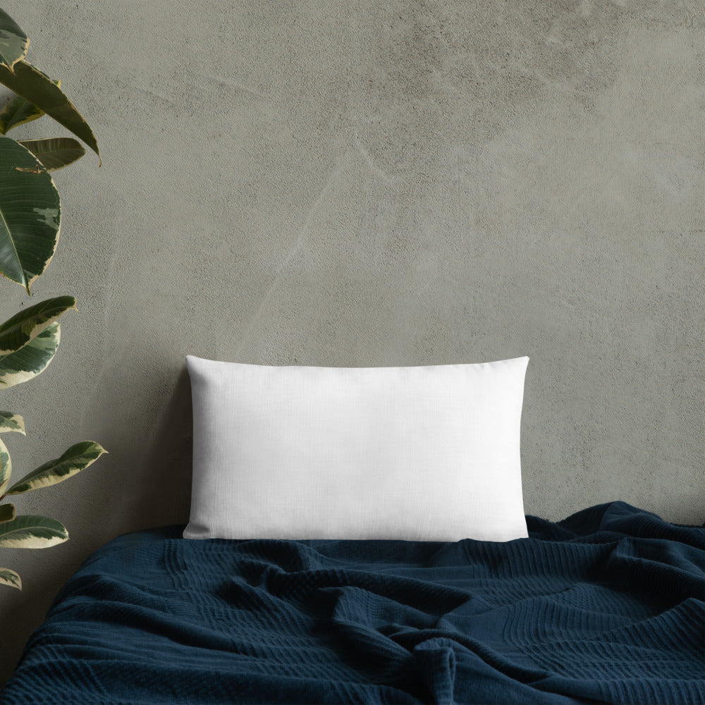 Nun's Cap Premium Pillow with White Back