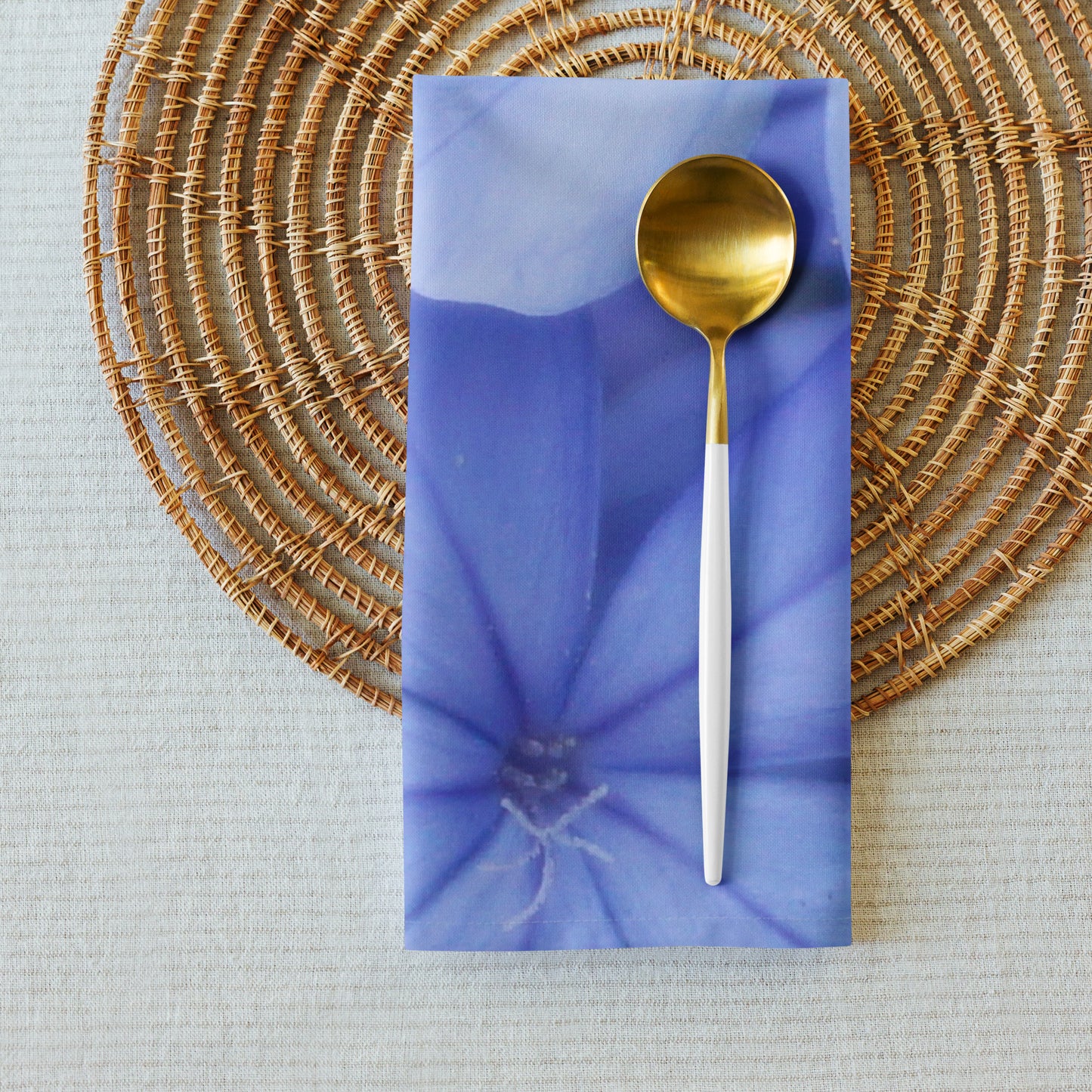 Blue Plumbago Cloth napkin set