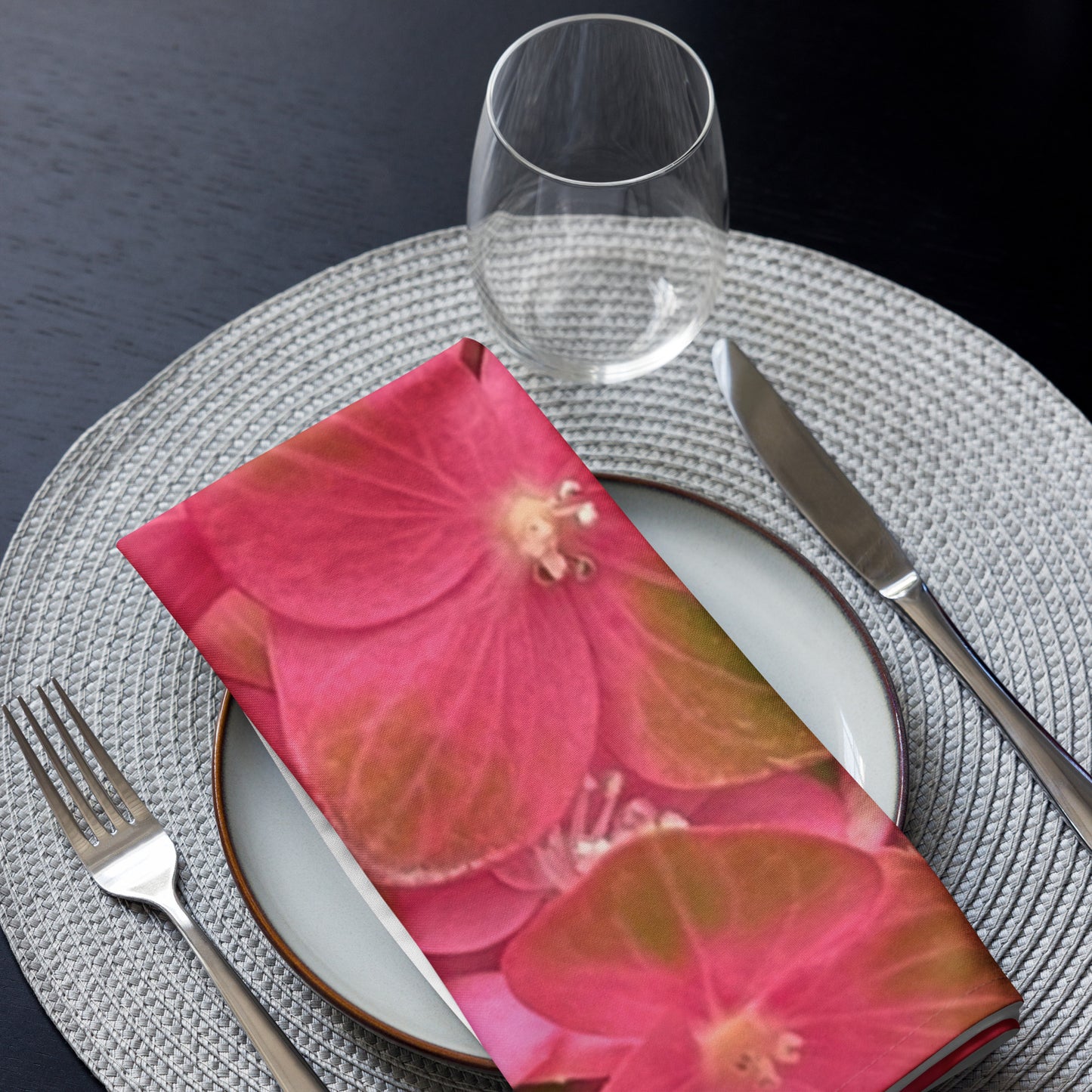 Pink Hydrangea Cloth napkin set