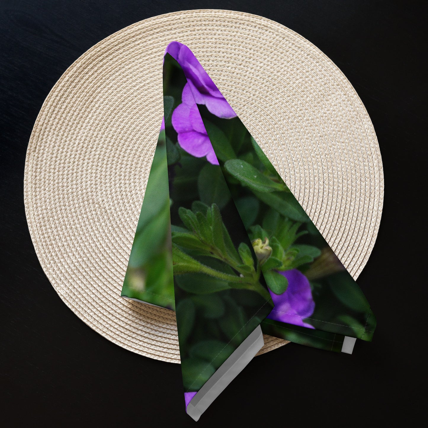 Purple Petunias Cloth napkin set