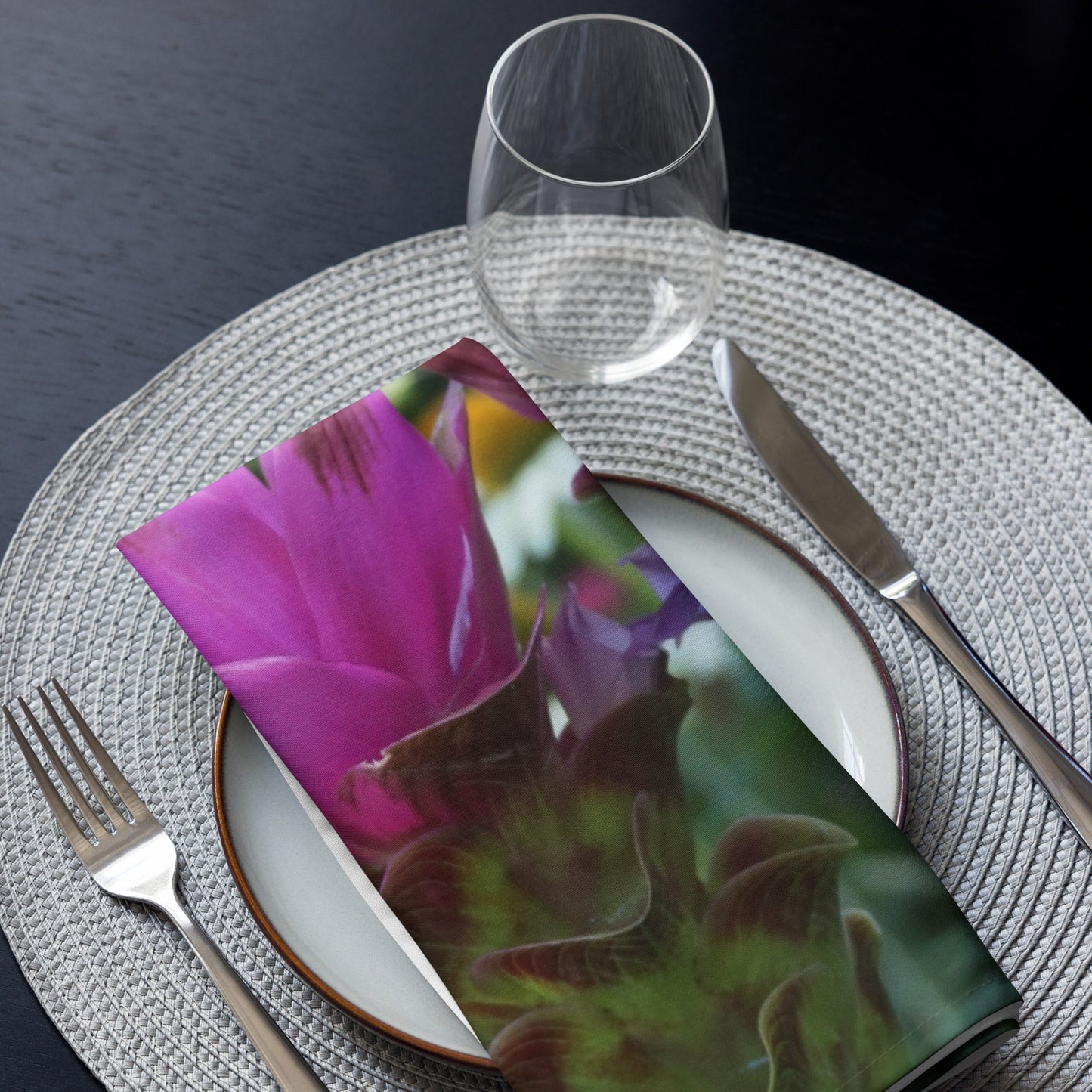 Siam Tulips Cloth napkin set