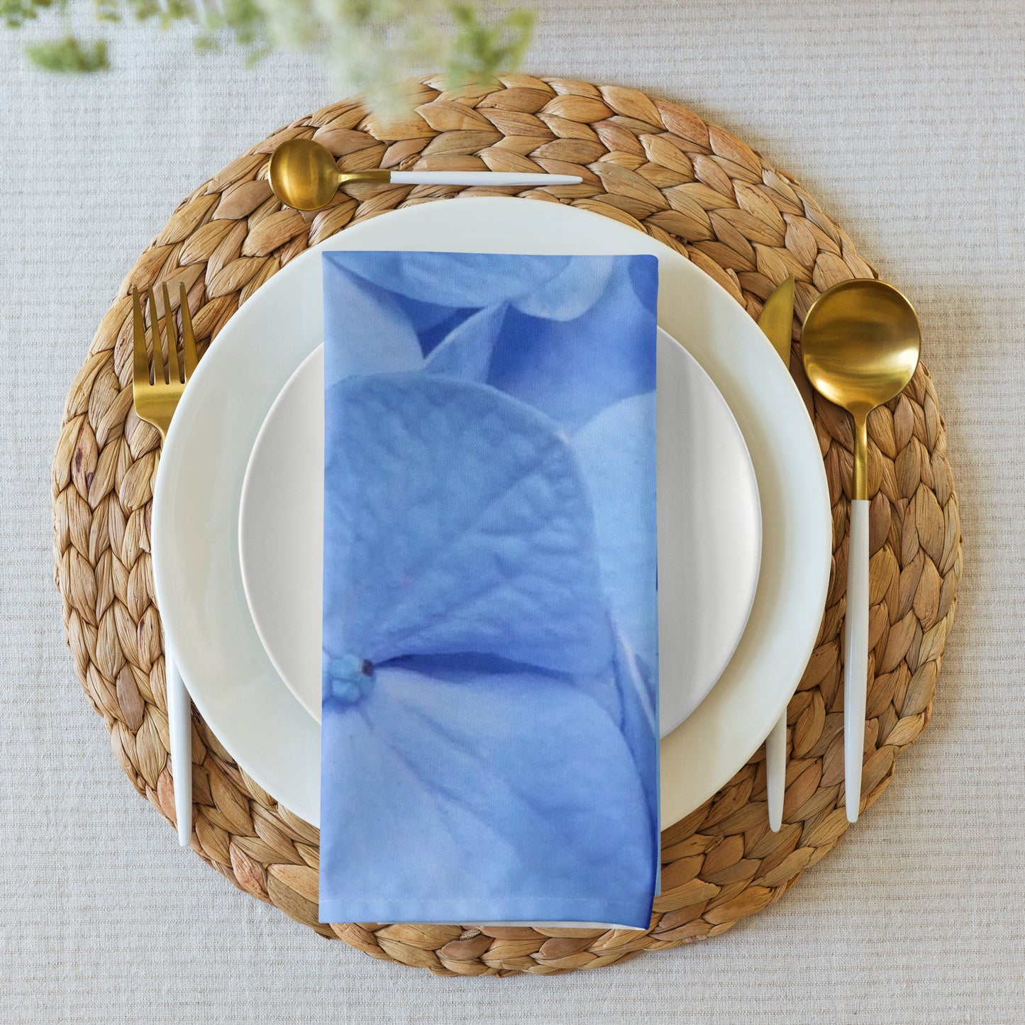 Blue Hydrangea Cloth napkin set