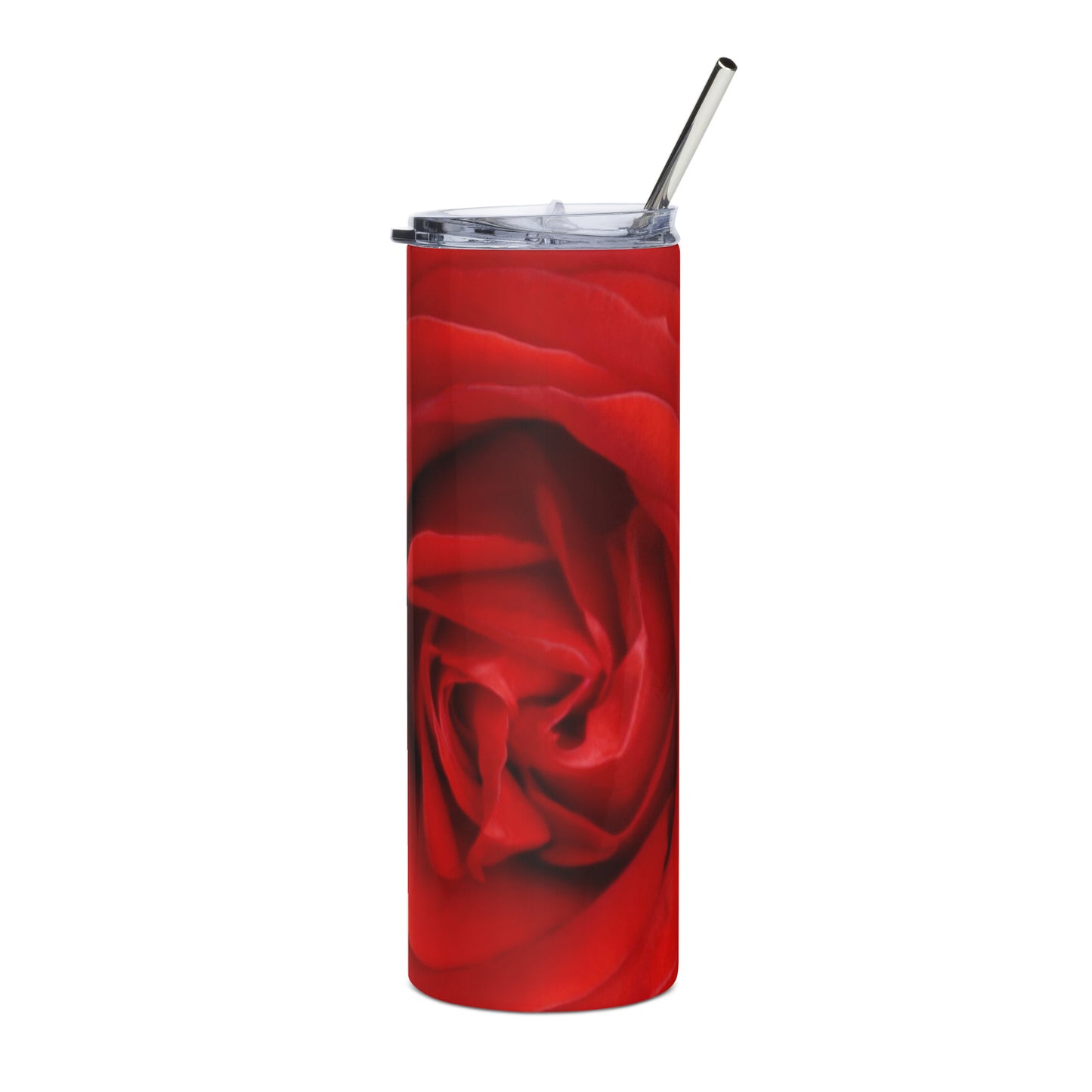 Red Rose Stainless steel tumbler