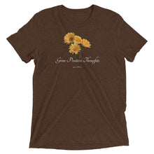Load image into Gallery viewer, Grow Positive Thoughts-Tri Blend t-shirt

