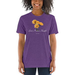 Grow Positive Thoughts-Tri Blend t-shirt