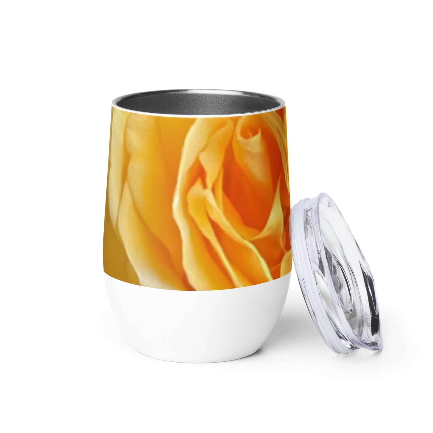 Yellow Rose Wine tumbler