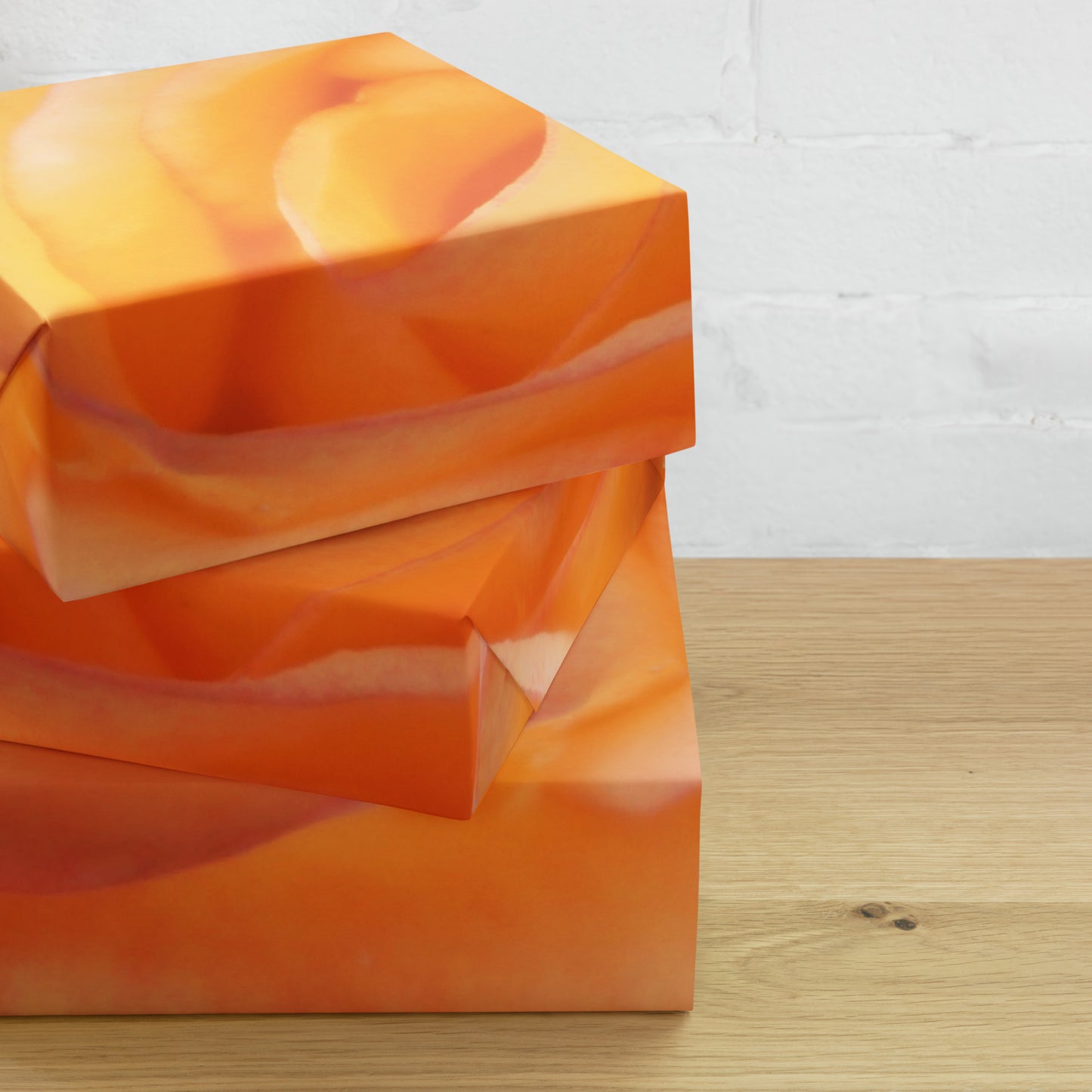 Orange Rose Wrapping paper sheets
