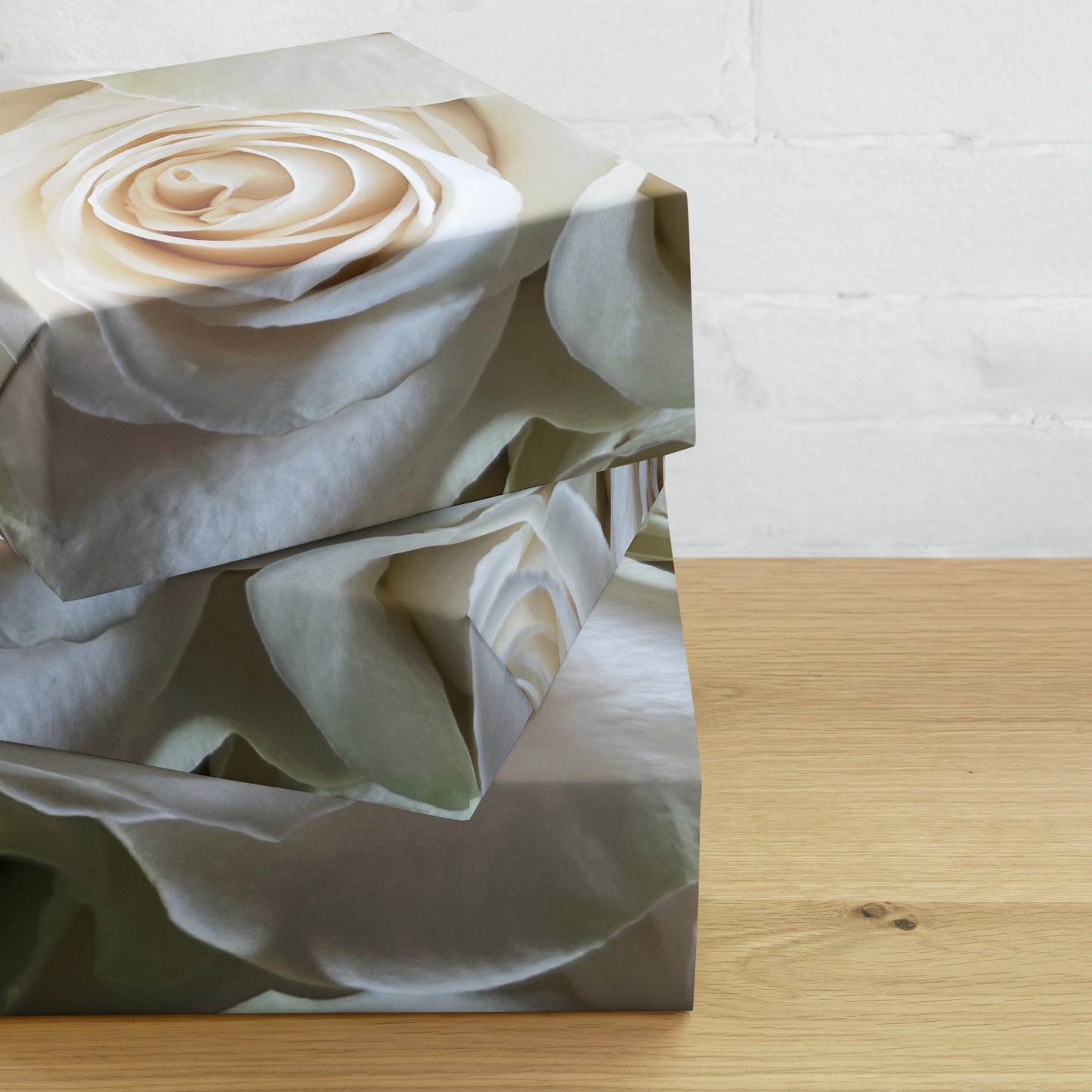 White Roses Wrapping paper sheets