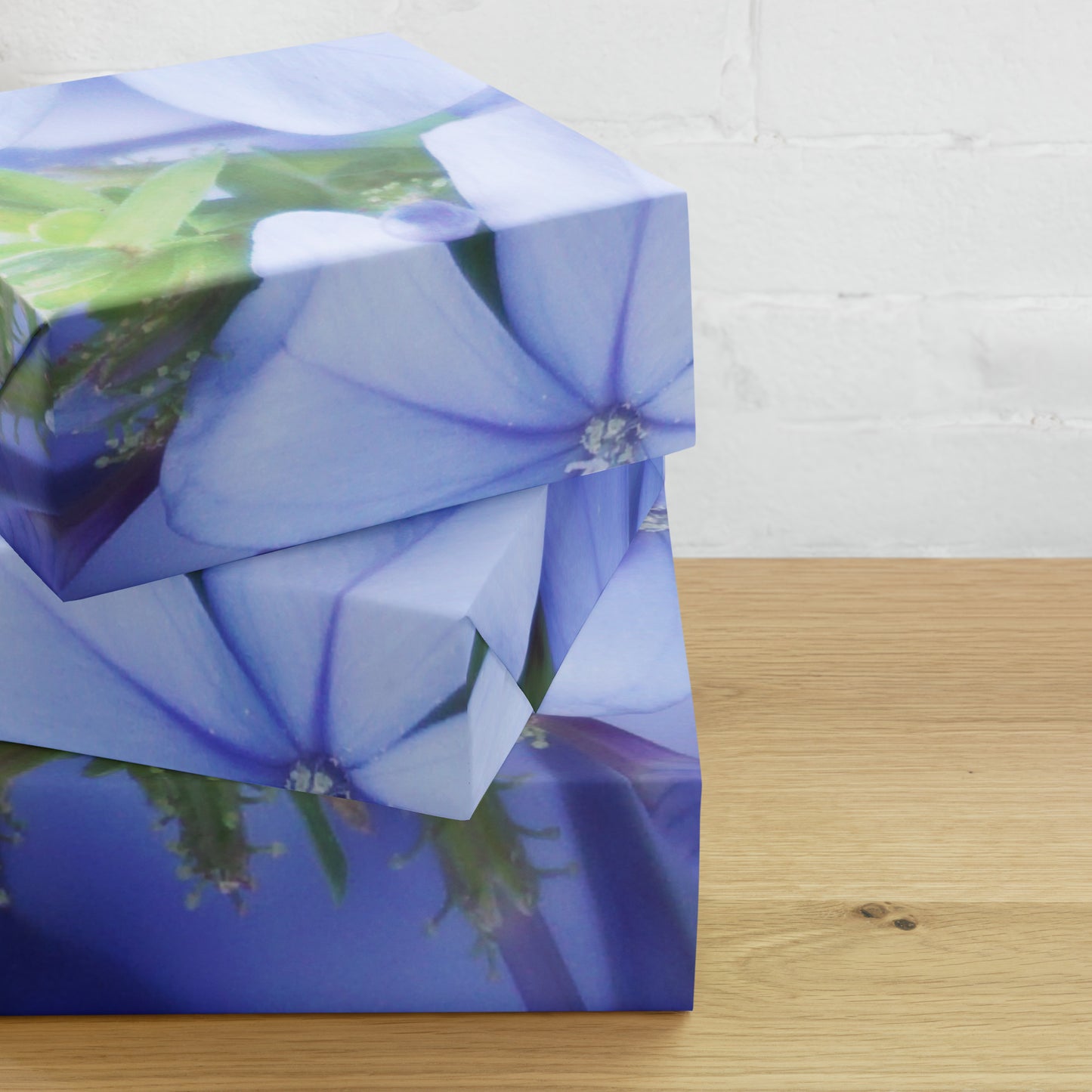 Blue Plumbago Wrapping paper sheets