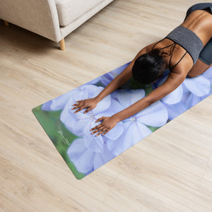 Blue Plumbago Yoga mat