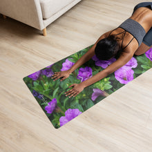 Load image into Gallery viewer, Purple Petunias Yoga mat
