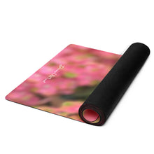 Load image into Gallery viewer, Pink Hydrangeas Yoga mat

