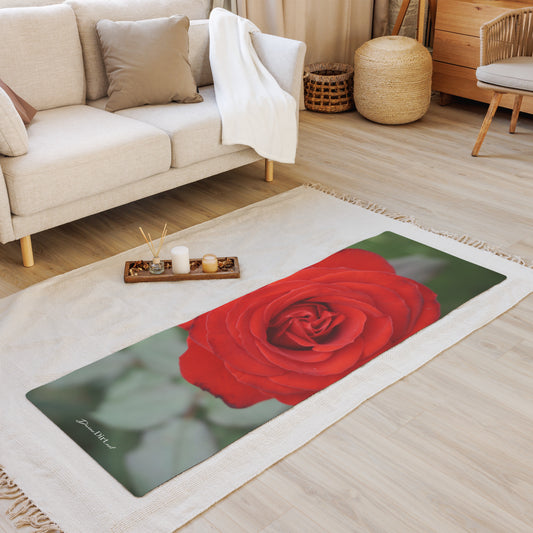 Red Rose Yoga mat