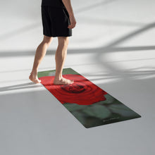 Load image into Gallery viewer, Red Rose Yoga mat
