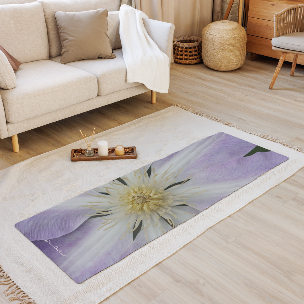 Purple Clematis Yoga mat