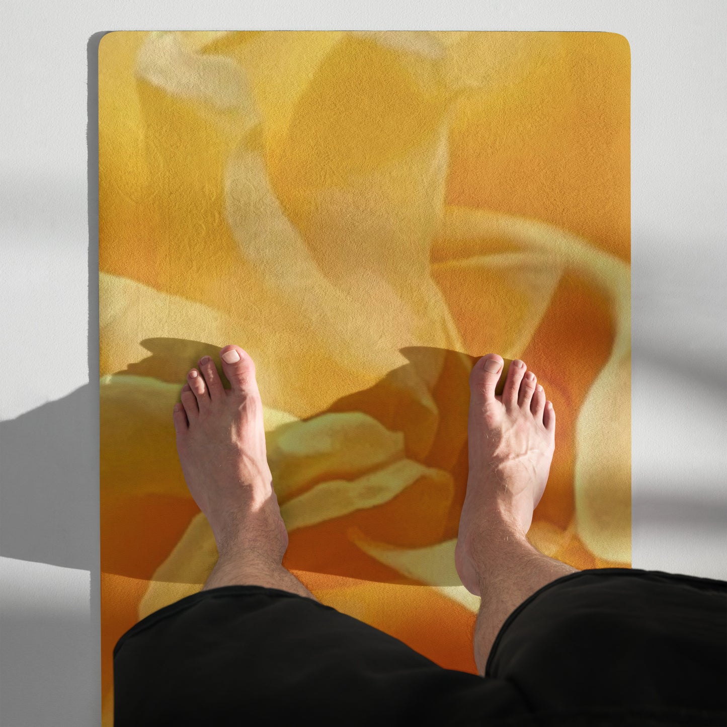 Yellow Rose Yoga mat