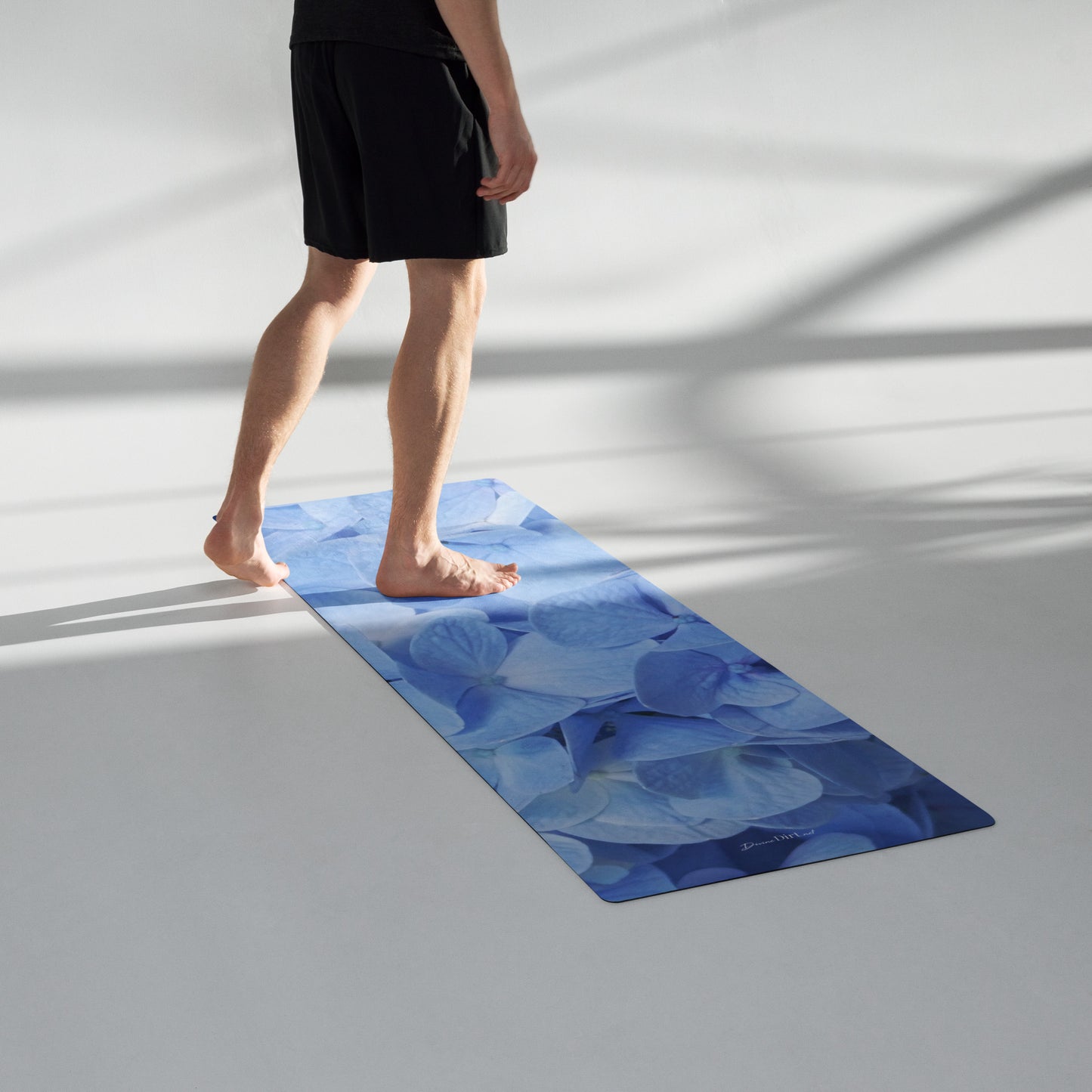 Blue Hydrangea Yoga mat