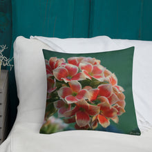 Load image into Gallery viewer, Orange Kalanchoe Premium Pillow with White Back
