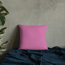 Load image into Gallery viewer, Pink Begonia Premium Pillow with Pink Back
