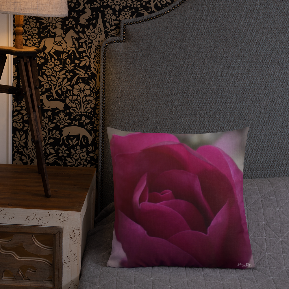 Pink Tulip Magnolia Premium Pillow