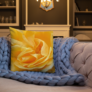 Yellow Rose Premium Pillow