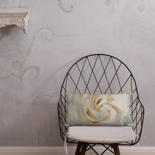 Load image into Gallery viewer, White Gardenia Premium Pillow with White Back
