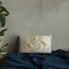 Load image into Gallery viewer, White Gardenia Premium Pillow with White Back
