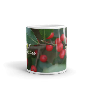 Holiday Holly Berries  "Merry Christmas"