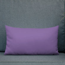 Load image into Gallery viewer, Purple Clematis Premium Pillow with Purple Back 20x12
