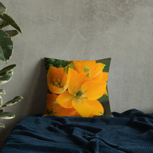 Load image into Gallery viewer, Orange Star Premium Pillow with White Back
