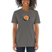 Load image into Gallery viewer, Breathe and take your next step! The tri-blend Bella Canva_Short sleeve t-shirt
