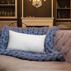 Purple Philippine Violet Premium Pillow with White Back