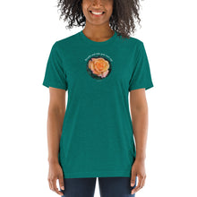 Load image into Gallery viewer, Breathe and take your next step! The tri-blend Bella Canva_Short sleeve t-shirt
