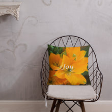 Load image into Gallery viewer, Orange Star with White Back Premium Pillow &quot;Joy&quot;
