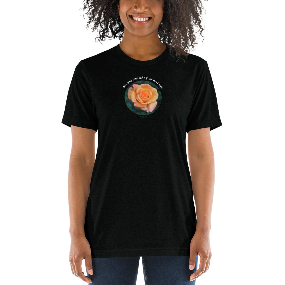 Breathe and take your next step! The tri-blend Bella Canva_Short sleeve t-shirt