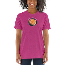 Load image into Gallery viewer, Breathe and take your next step! The tri-blend Bella Canva_Short sleeve t-shirt
