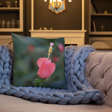 Load image into Gallery viewer, Pink Turks Cap Premium Pillow with Soft Grey Back
