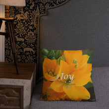 Load image into Gallery viewer, Orange Star with White Back Premium Pillow &quot;Joy&quot;
