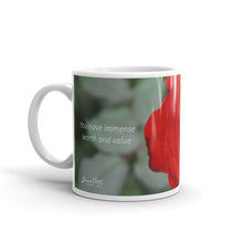 Load image into Gallery viewer, Red Rose  &quot;You have immense worth and value&quot;
