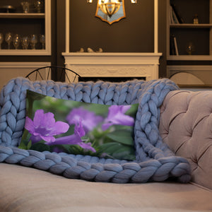 Purple Philippine Violet Premium Pillow with White Back