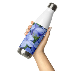 Blue Plumbago Stainless Steel Water Bottle