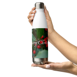 Merry Christmas Stainless Steel Water Bottle
