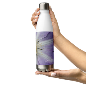 Purple Clematis Stainless Steel Water Bottle