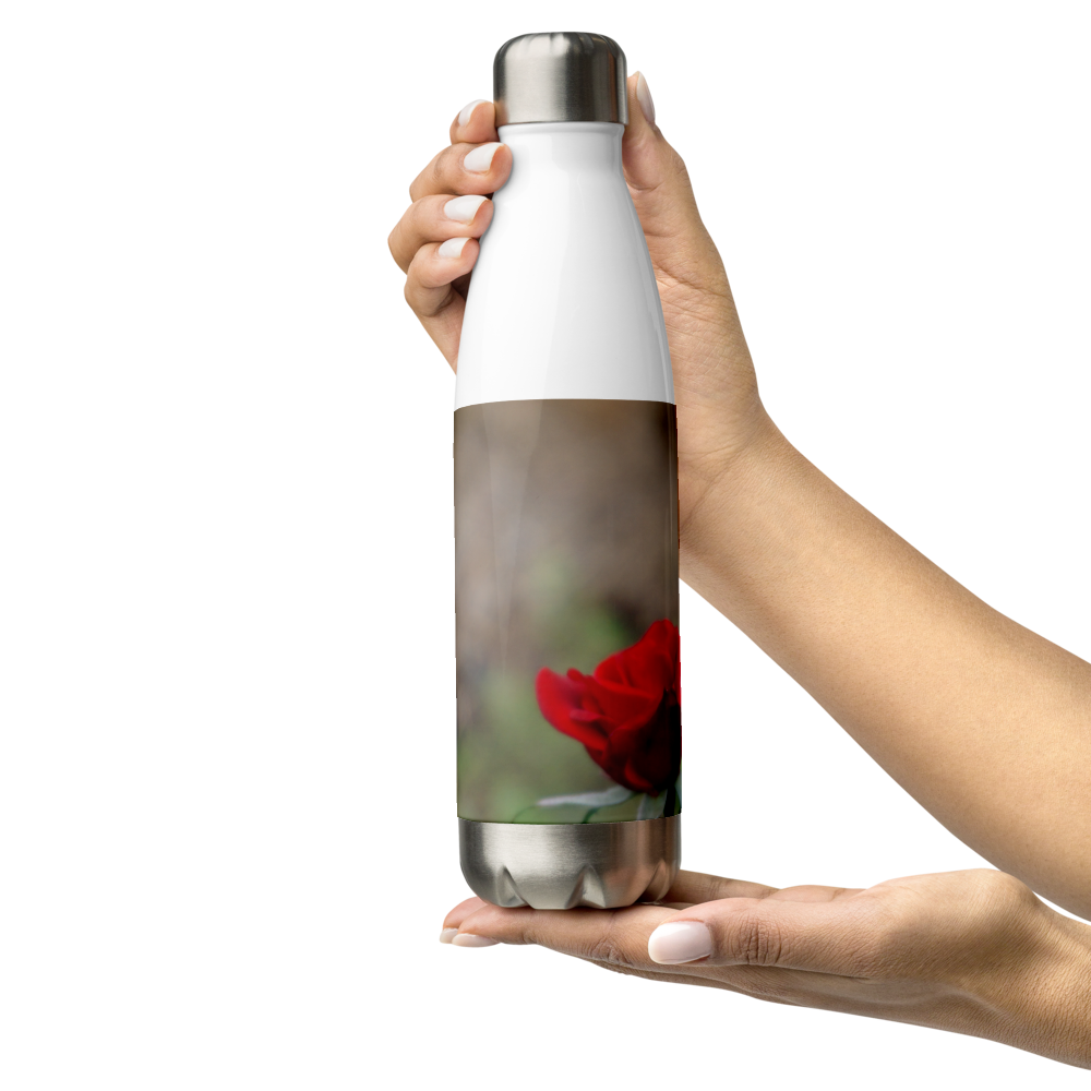 Red Roses Stainless Steel Water Bottle