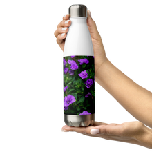 Load image into Gallery viewer, Purple Petunias Stainless Steel Water Bottle
