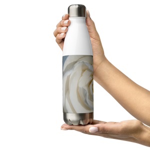 White Gardenia Stainless Steel Water Bottle